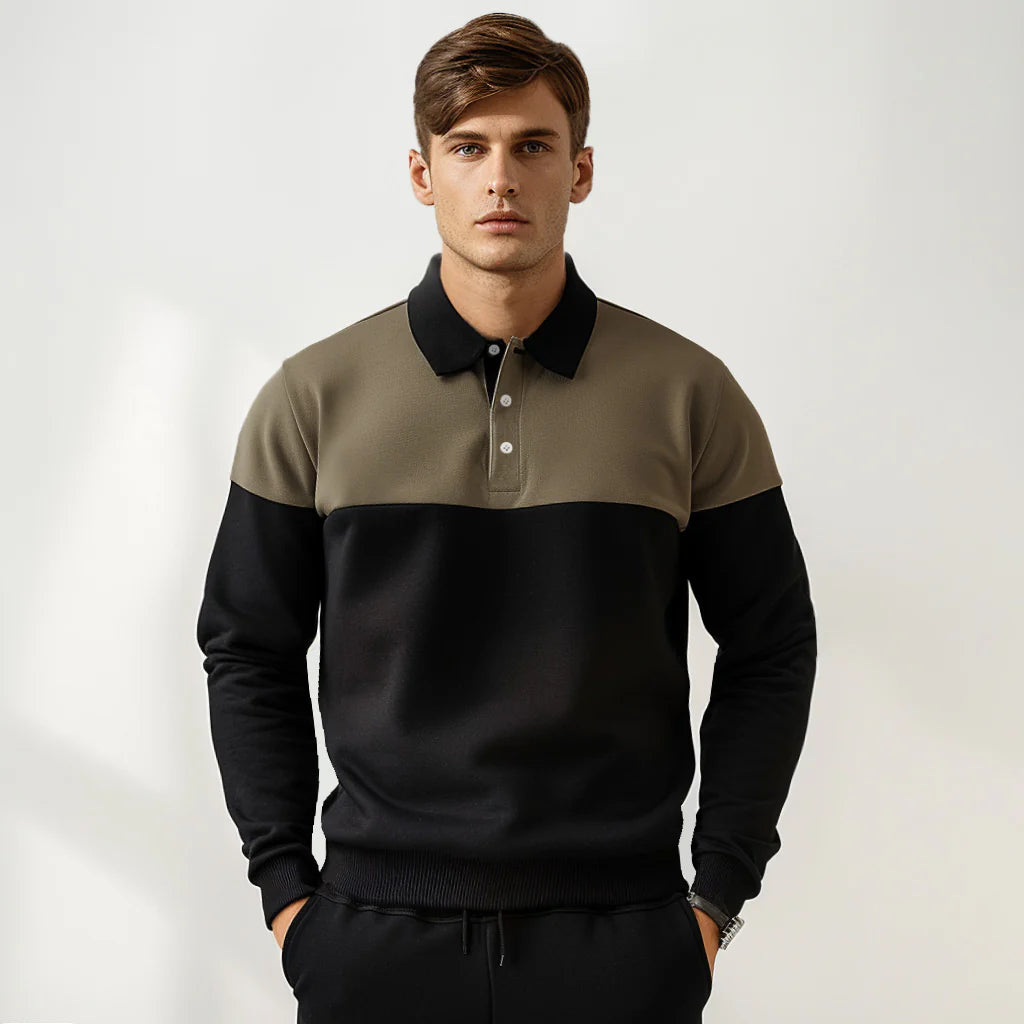 Theo™ | Long Sleeve Knit Polo