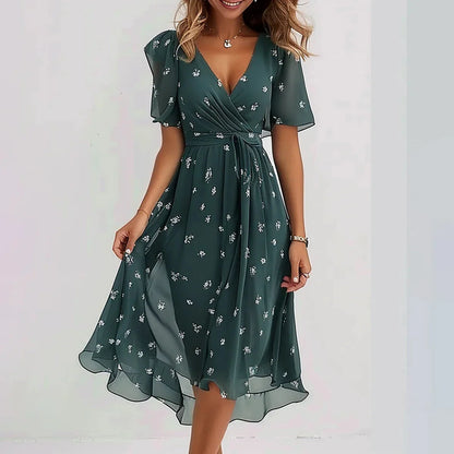 Sieny | Elegant short sleeve dress