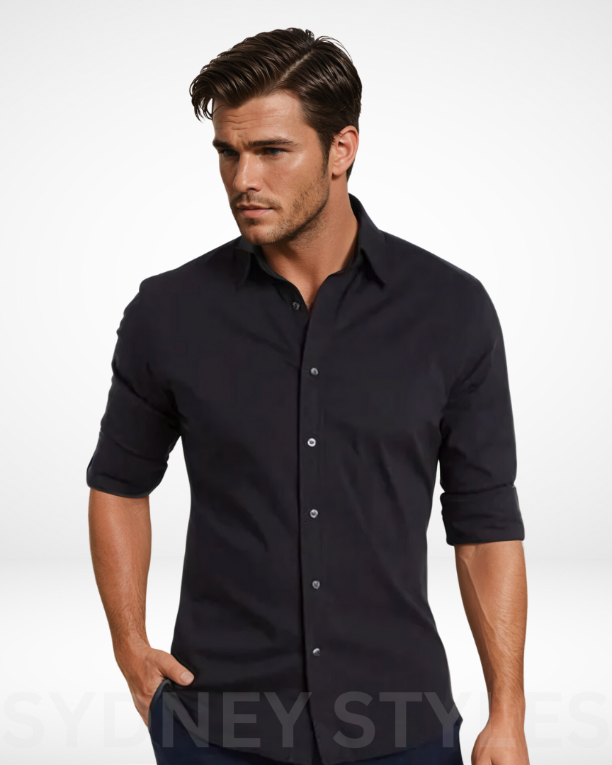 MILO | WRINKLE-FREE ZIPPERED SHIRT