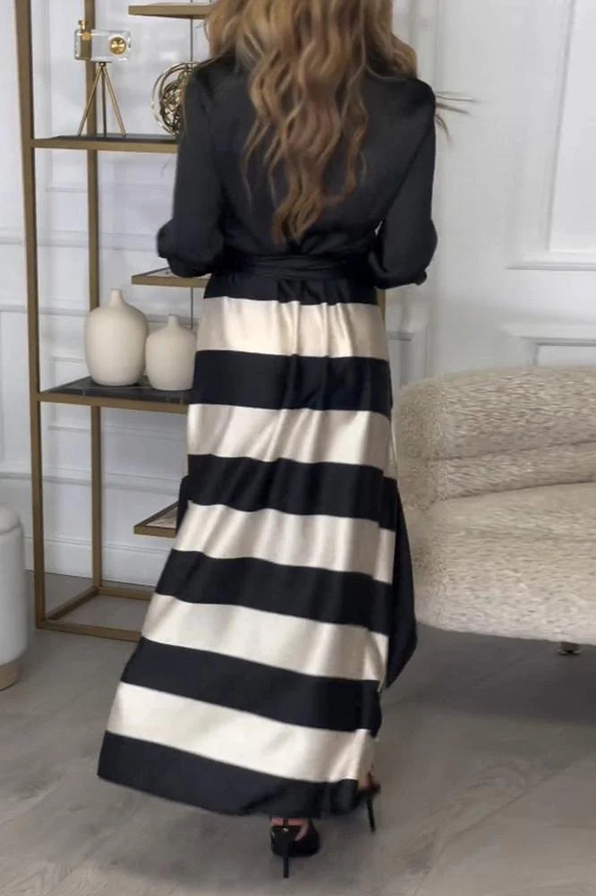 Vienna |  Striped Maxi Dress