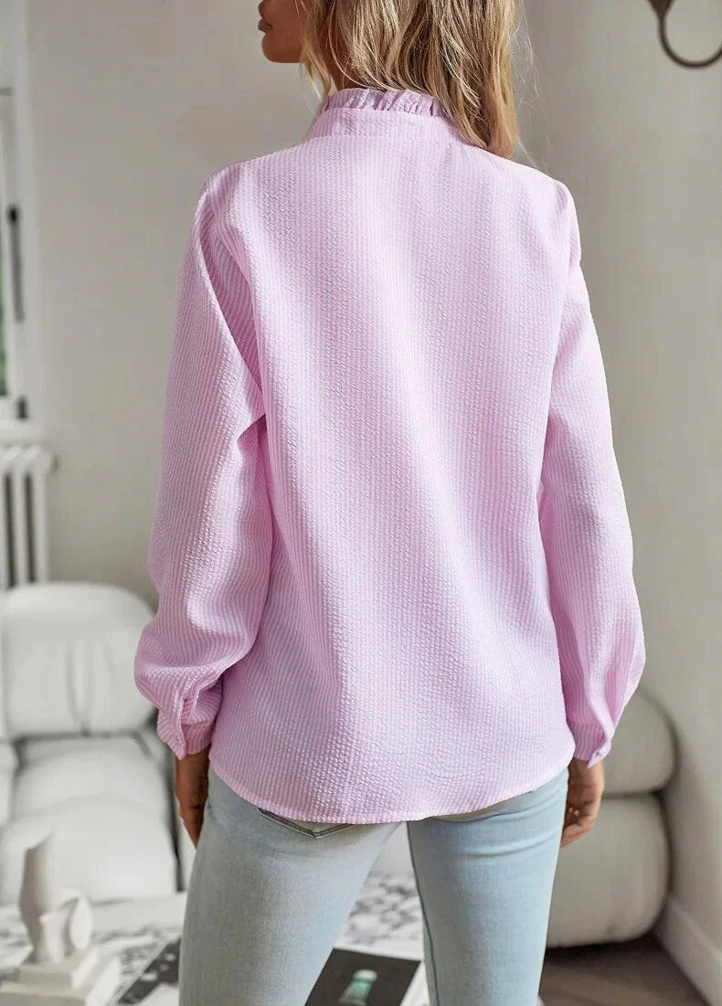 Aurora | Ruffle Long Sleeve Shirt