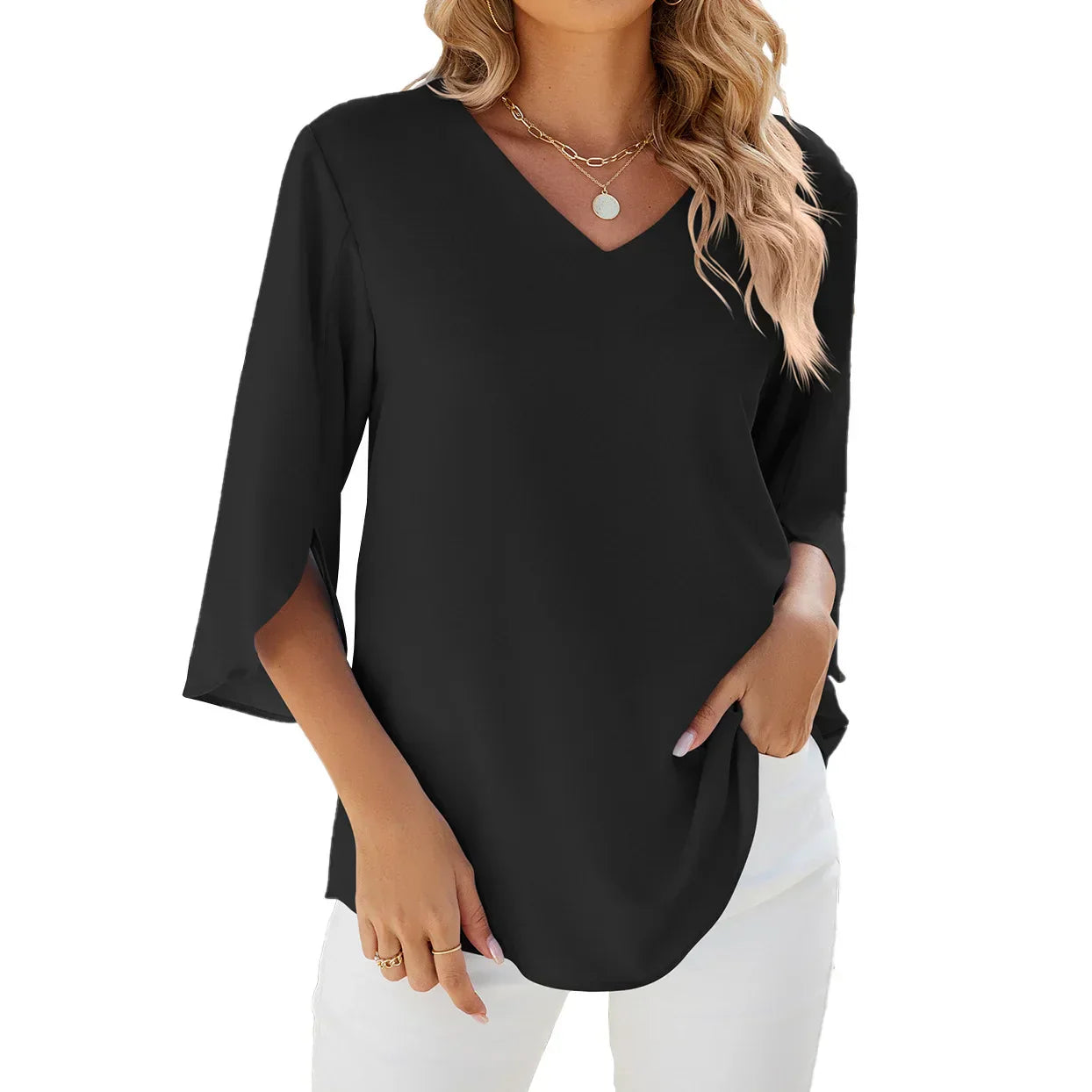 Clara | V-neck blouse