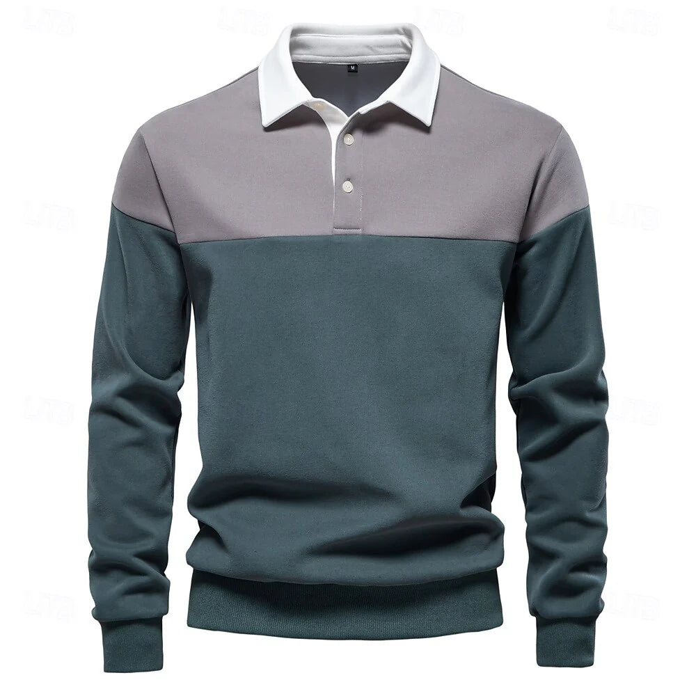 Theo™ | Long Sleeve Knit Polo