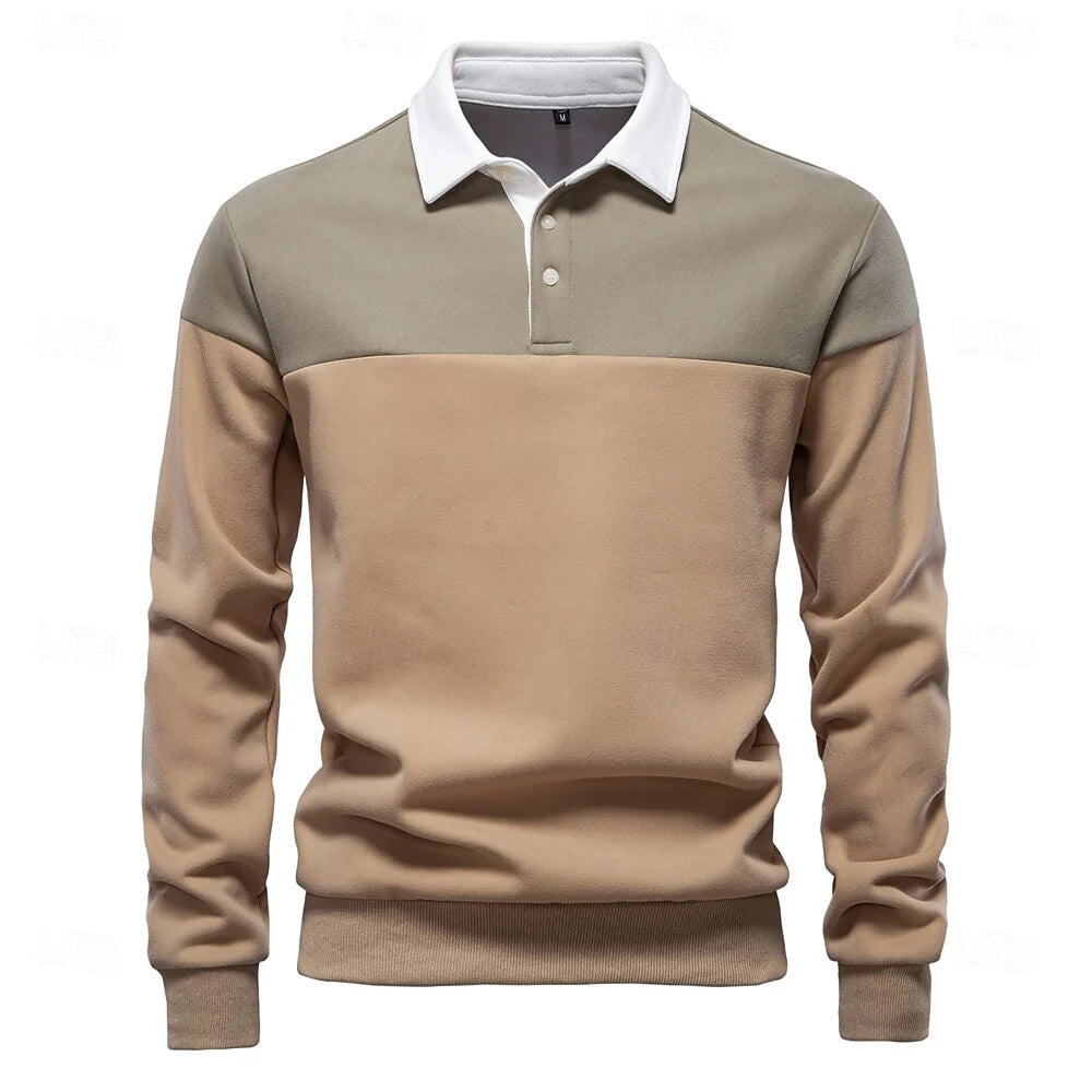 Theo™ | Long Sleeve Knit Polo