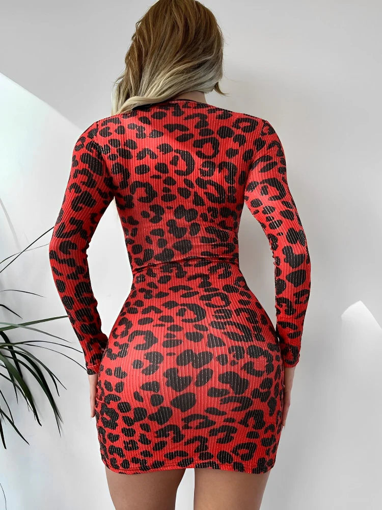 Leona | Leopard Print Mini Dress