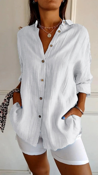 Sasha | Elegant shirt with Tummy Coverage