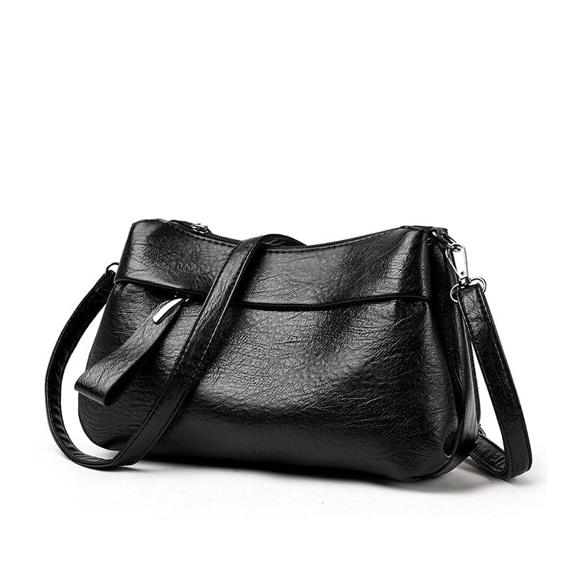 Francesca | Classic Leather Crossbody Bag