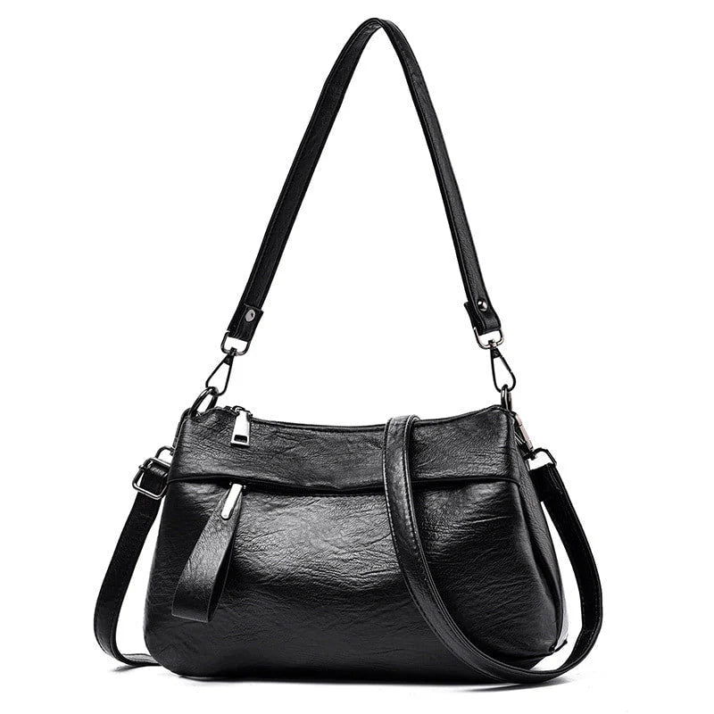 Francesca | Classic Leather Crossbody Bag