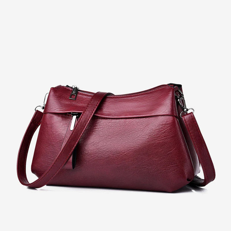 Francesca | Classic Leather Crossbody Bag