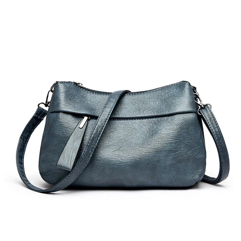 Francesca | Classic Leather Crossbody Bag