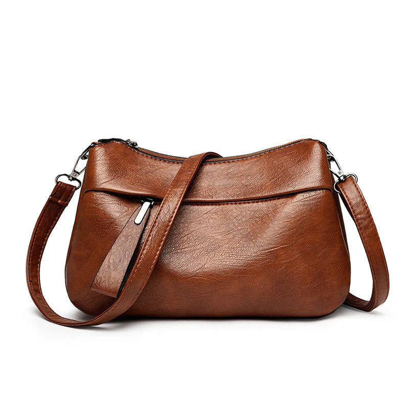 Francesca | Classic Leather Crossbody Bag