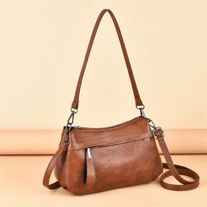 Francesca | Classic Leather Crossbody Bag