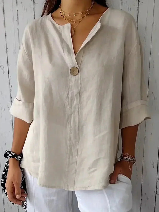 Livia | Casual V-Neck Blouse