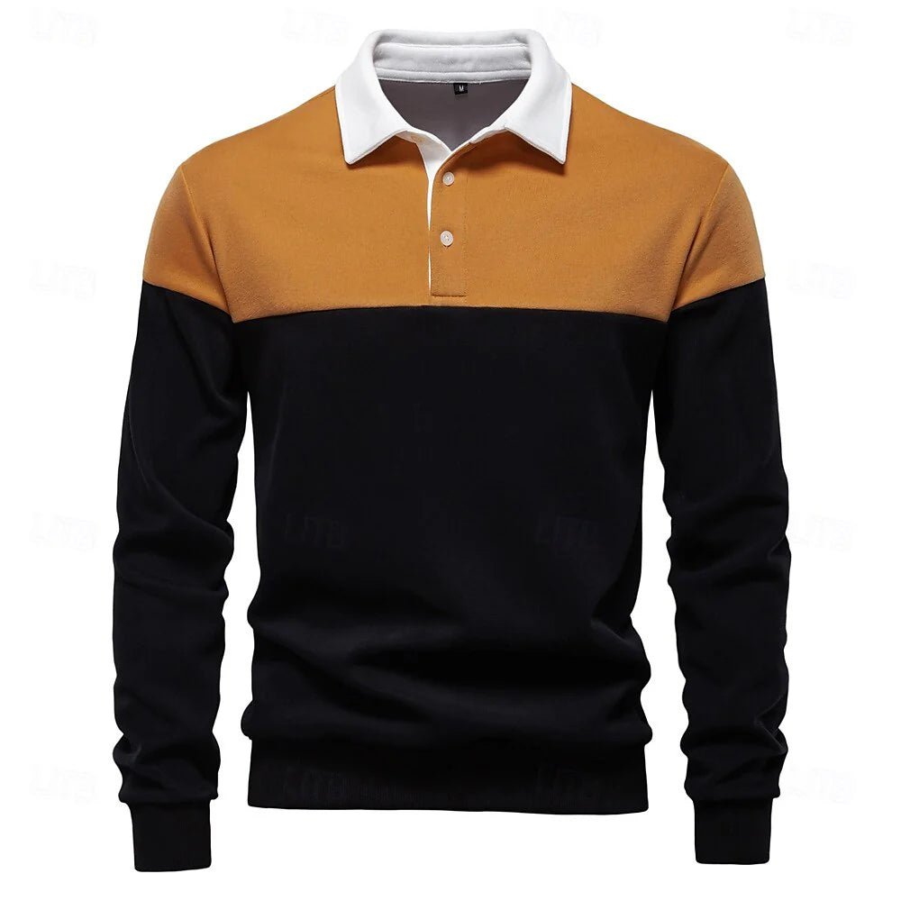 Theo™ | Long Sleeve Knit Polo